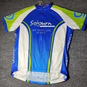 Primal Sojourn Men's XL 1/2 Zip Up Multi Color Pockets Bike Cycling Jersey Top